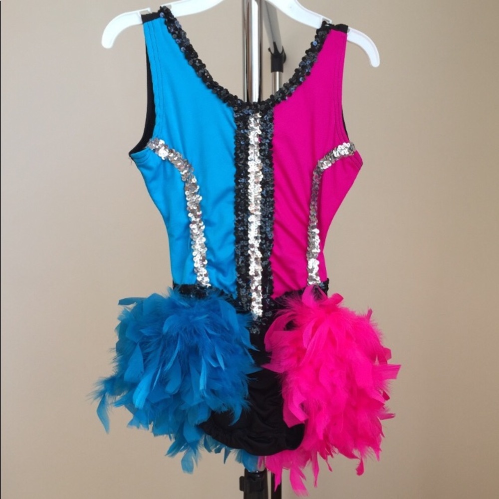 Jazz/tap costume with feathers!